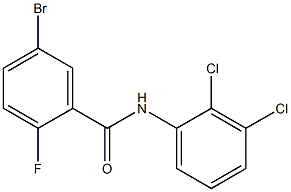 5-bromo-N-(2,3-dichlorophenyl)-2-fluorobenzamide Struktur