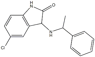 5-chloro-3-[(1-phenylethyl)amino]-2,3-dihydro-1H-indol-2-one Struktur