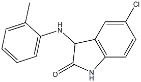 5-chloro-3-[(2-methylphenyl)amino]-2,3-dihydro-1H-indol-2-one Struktur