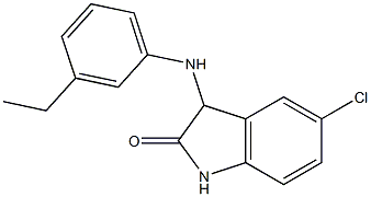 5-chloro-3-[(3-ethylphenyl)amino]-2,3-dihydro-1H-indol-2-one Struktur