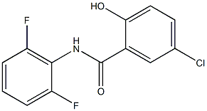 5-chloro-N-(2,6-difluorophenyl)-2-hydroxybenzamide Struktur