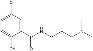 5-chloro-N-[3-(dimethylamino)propyl]-2-hydroxybenzamide Struktur