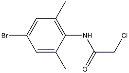 N-(4-bromo-2,6-dimethylphenyl)-2-chloroacetamide Struktur