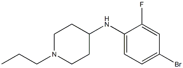 N-(4-bromo-2-fluorophenyl)-1-propylpiperidin-4-amine Struktur