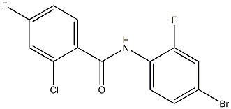 N-(4-bromo-2-fluorophenyl)-2-chloro-4-fluorobenzamide Struktur