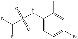 N-(4-bromo-2-methylphenyl)difluoromethanesulfonamide Struktur