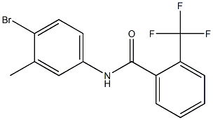 N-(4-bromo-3-methylphenyl)-2-(trifluoromethyl)benzamide Struktur