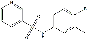 N-(4-bromo-3-methylphenyl)pyridine-3-sulfonamide Struktur