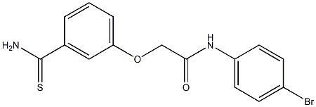 N-(4-bromophenyl)-2-(3-carbamothioylphenoxy)acetamide Struktur