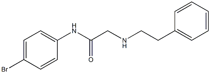 N-(4-bromophenyl)-2-[(2-phenylethyl)amino]acetamide Struktur