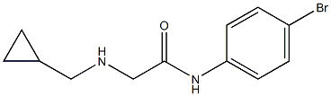 N-(4-bromophenyl)-2-[(cyclopropylmethyl)amino]acetamide Struktur