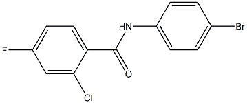 N-(4-bromophenyl)-2-chloro-4-fluorobenzamide Struktur