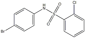 N-(4-bromophenyl)-2-chlorobenzene-1-sulfonamide Struktur