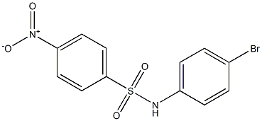 N-(4-bromophenyl)-4-nitrobenzene-1-sulfonamide Struktur