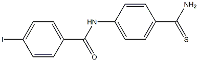 N-(4-carbamothioylphenyl)-4-iodobenzamide Struktur