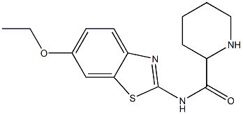 N-(6-ethoxy-1,3-benzothiazol-2-yl)piperidine-2-carboxamide Struktur