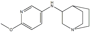 N-(6-methoxypyridin-3-yl)-1-azabicyclo[2.2.2]octan-3-amine Struktur