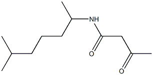 N-(6-methylheptan-2-yl)-3-oxobutanamide Struktur