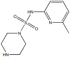 N-(6-methylpyridin-2-yl)piperazine-1-sulfonamide Struktur