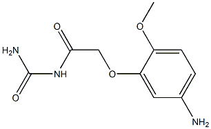 N-(aminocarbonyl)-2-(5-amino-2-methoxyphenoxy)acetamide Struktur