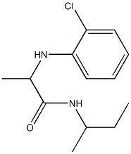 N-(butan-2-yl)-2-[(2-chlorophenyl)amino]propanamide Struktur