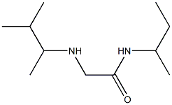 N-(butan-2-yl)-2-[(3-methylbutan-2-yl)amino]acetamide Struktur