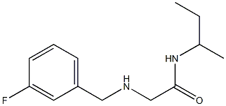 N-(butan-2-yl)-2-{[(3-fluorophenyl)methyl]amino}acetamide Struktur