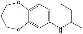 N-(butan-2-yl)-3,4-dihydro-2H-1,5-benzodioxepin-7-amine Struktur