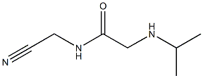 N-(cyanomethyl)-2-(propan-2-ylamino)acetamide Struktur