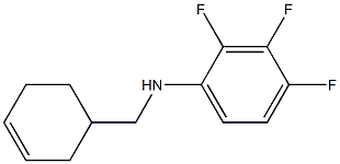 N-(cyclohex-3-en-1-ylmethyl)-2,3,4-trifluoroaniline Struktur