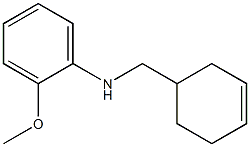 N-(cyclohex-3-en-1-ylmethyl)-2-methoxyaniline Struktur