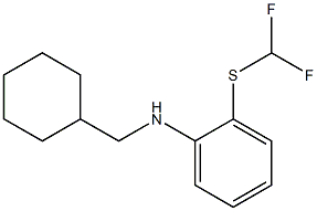 N-(cyclohexylmethyl)-2-[(difluoromethyl)sulfanyl]aniline Struktur