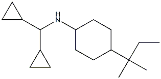 N-(dicyclopropylmethyl)-4-(2-methylbutan-2-yl)cyclohexan-1-amine Struktur