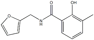 N-(furan-2-ylmethyl)-2-hydroxy-3-methylbenzamide Struktur