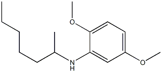 N-(heptan-2-yl)-2,5-dimethoxyaniline Struktur