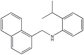 N-(naphthalen-1-ylmethyl)-2-(propan-2-yl)aniline Struktur