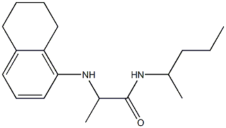 N-(pentan-2-yl)-2-(5,6,7,8-tetrahydronaphthalen-1-ylamino)propanamide Struktur