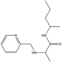 N-(pentan-2-yl)-2-[(pyridin-2-ylmethyl)amino]propanamide Struktur