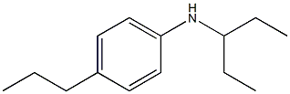 N-(pentan-3-yl)-4-propylaniline Struktur