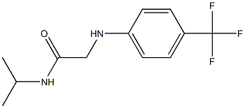 N-(propan-2-yl)-2-{[4-(trifluoromethyl)phenyl]amino}acetamide Struktur