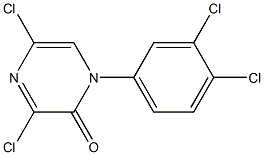 3,5-dichloro-1-(3,4-dichlorophenyl)-2(1H)-pyrazinone Struktur