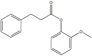 2-methoxyphenyl 3-phenylpropanoate Struktur