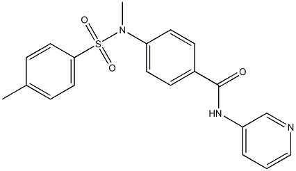 4-{methyl[(4-methylphenyl)sulfonyl]amino}-N-(3-pyridinyl)benzamide Struktur