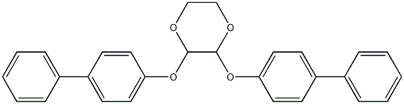 2,3-bis([1,1'-biphenyl]-4-yloxy)-1,4-dioxane Structure