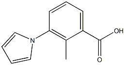 2-methyl-3-(1H-pyrrol-1-yl)benzoic acid Struktur