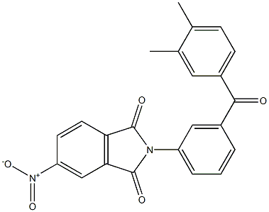 2-[3-(3,4-dimethylbenzoyl)phenyl]-5-nitro-1H-isoindole-1,3(2H)-dione Struktur