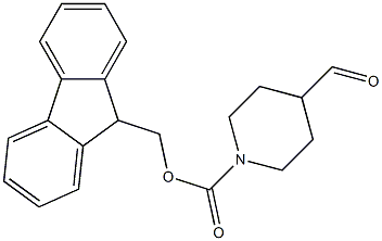 N-FMOC-piperidine-4-carbaldehyde Struktur