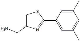 [2-(3,5-Dimethylphenyl)thiazol-4-yl]methylamine Struktur