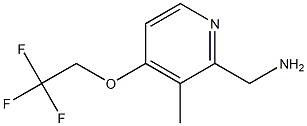 [3-Methyl-4-(2,2,2-trifluoroethoxy)pyridin-2-yl]methylamine Struktur