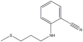 2-{[3-(methylsulfanyl)propyl]amino}benzonitrile Struktur